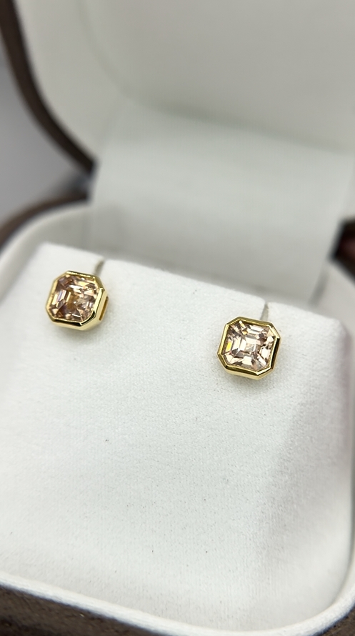 Custom gemstone earrings created by Sookjai Gems